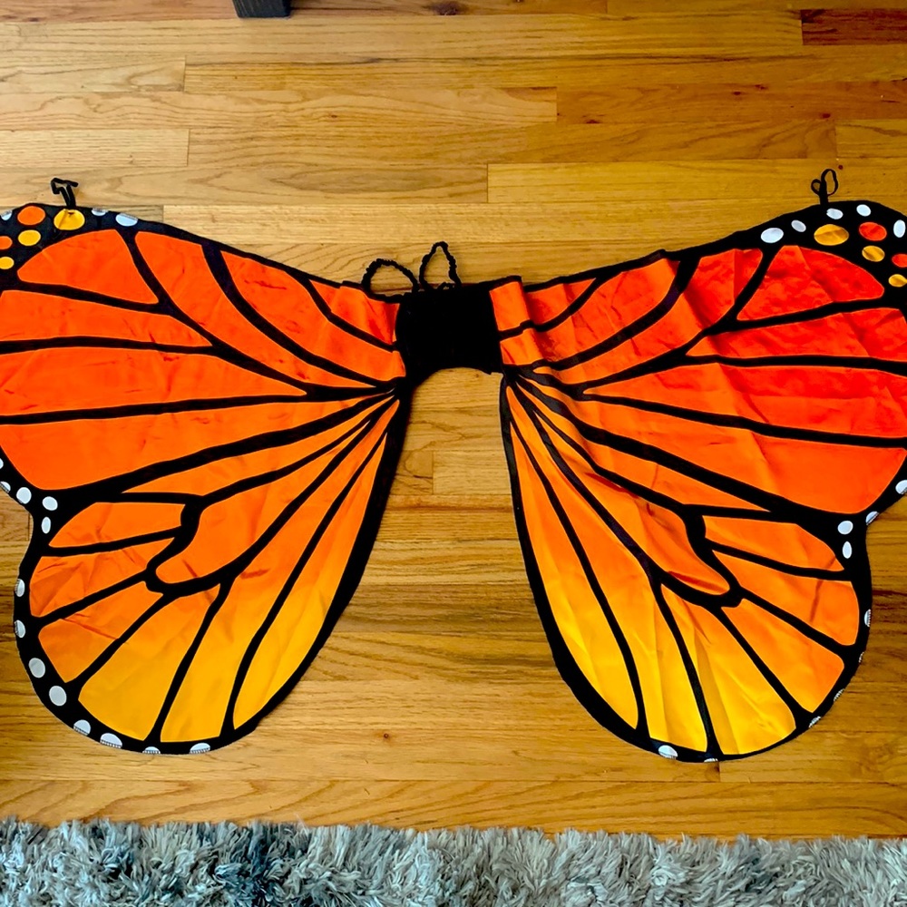 Adult monarch butterfly wing costume